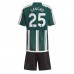 Tanie Strój piłkarski Manchester United Jadon Sancho #25 Koszulka Wyjazdowej dla dziecięce 2023-24 Krótkie Rękawy (+ szorty)